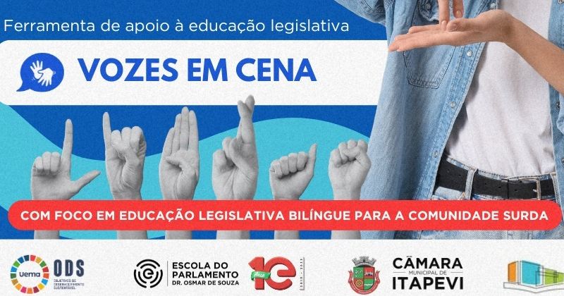 Escolas do Parlamento de Itapevi e do Legislativo de Marabá apresentam aplicativo bilíngue de letramento político para pessoas surdas