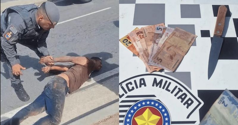 Homem assalta loja de ração em Itapevi e acaba preso no esgoto