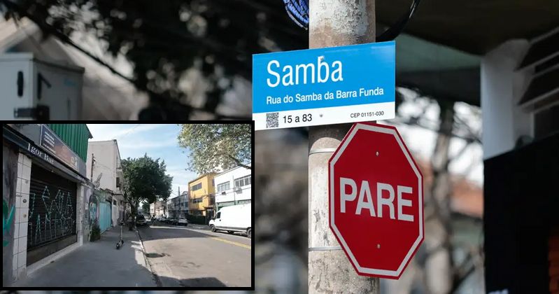 Na Barra Funda, rua é renomeada em homenagem à história do samba